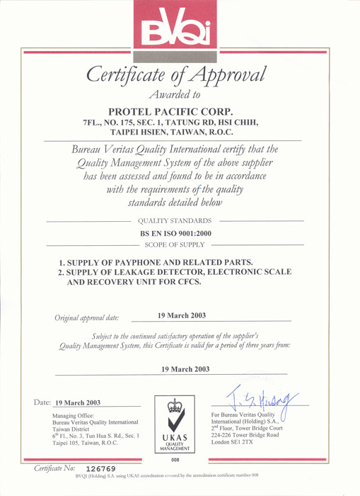 ISO 14001 Certificate
