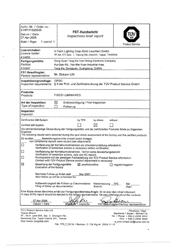 Safety Approvals